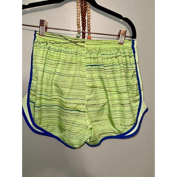 Nike Tempo Shorts Large Green Blue Dri-Fit Running Athletic Lined - Picture 3 of 3